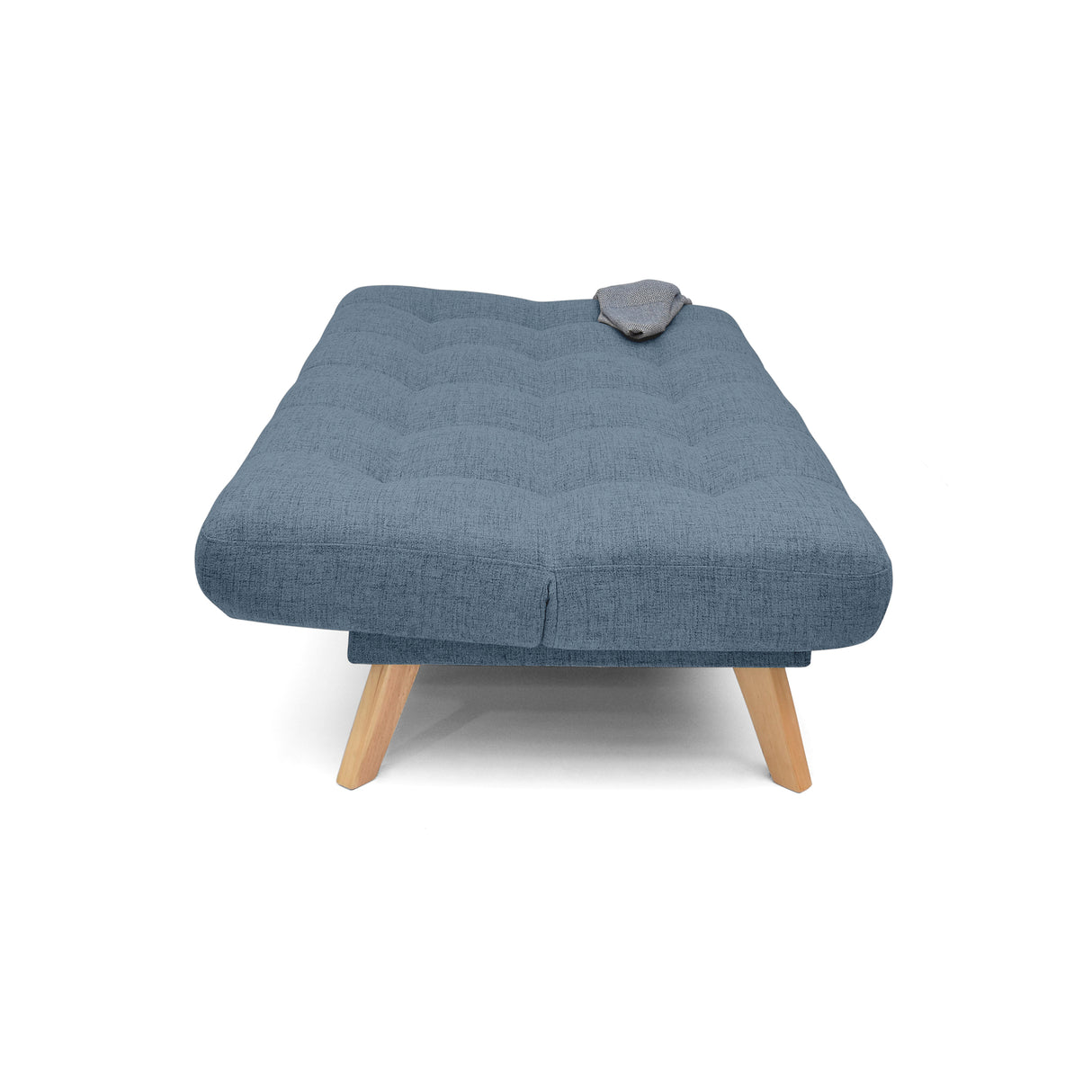 Sofá Cama Porto Índigo Dicosta y Matiz Natural 182x85cm de Tres Puestos Reclinable sin Apoya Brazos