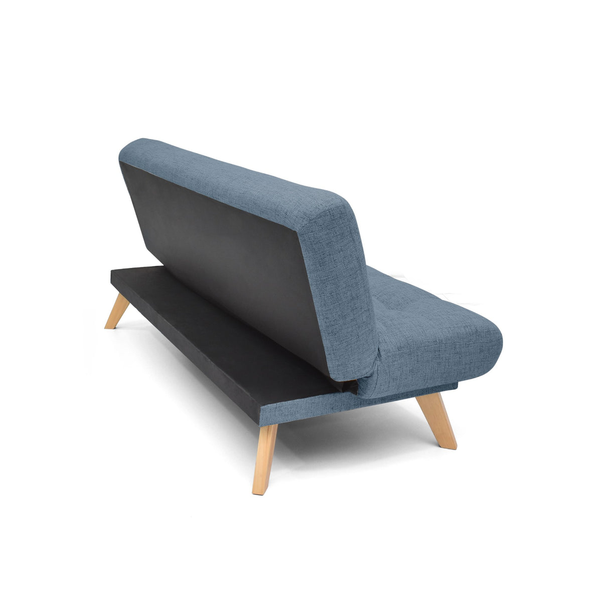 Sofá Cama Porto Índigo Dicosta y Matiz Natural 182x85cm de Tres Puestos Reclinable sin Apoya Brazos