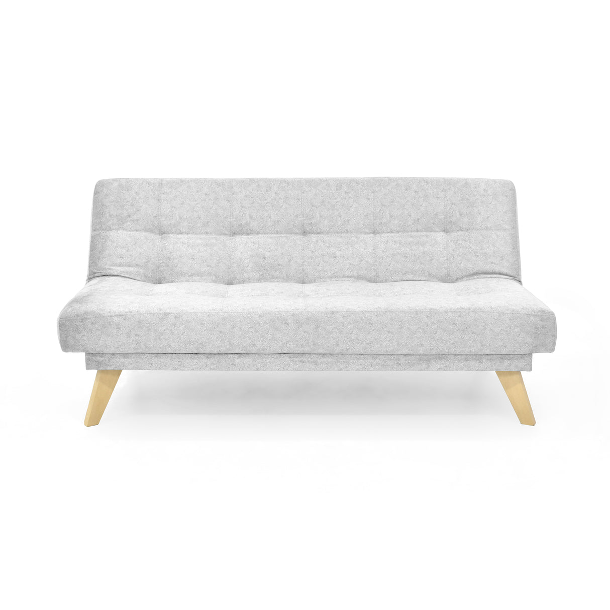 Sofá Cama Porto Plata Sky y Matiz Natural 182x85cm de Tres Puestos Reclinable sin Apoya Brazos