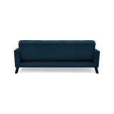 Sofá Cama Sahara Índigo Dorsey y Matiz Negro 206x82cm de Tres Puestos Reclinable con Apoya Brazos