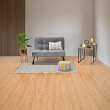 Sofá Togo Gris Sky y Metálico Negro 104x79cm de Dos Puestos Reclinable sin Apoya Brazos