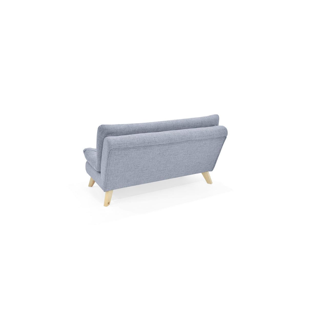 Sofá Toulouse Acero Dicosta y Matiz Natural 140x80cm de Dos Puestos sin Apoya Brazos
