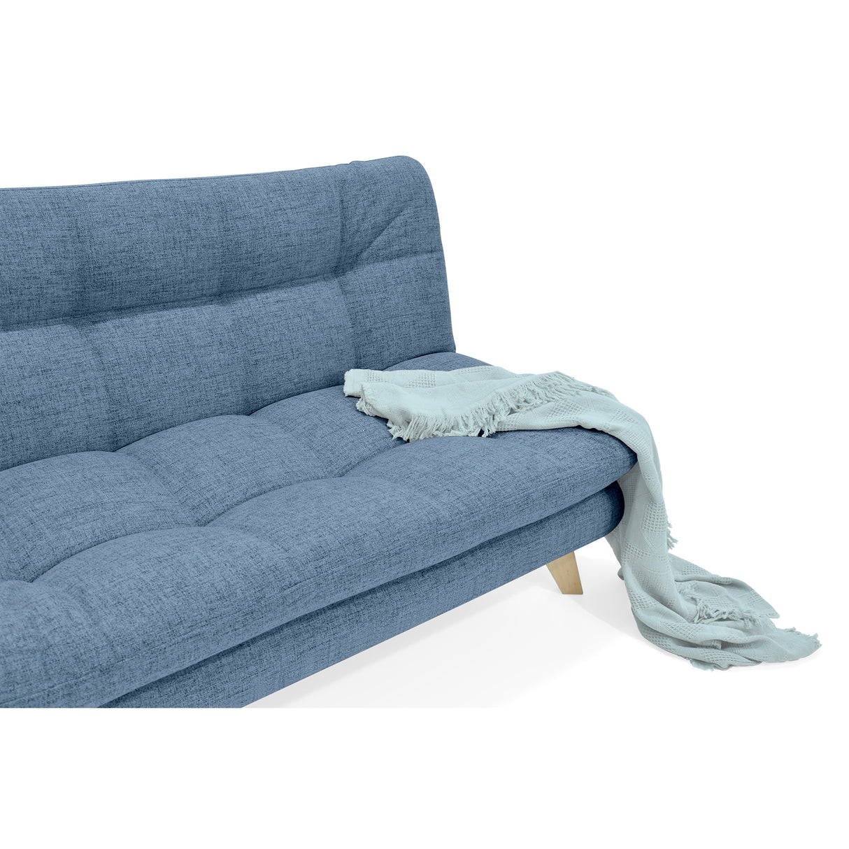 Sofá Toulouse Índigo Dicosta y Matiz Natural 140x80cm de Dos Puestos sin Apoya Brazos