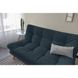 Sofá Toulouse Plomo Eureka y Matiz Natural 140x80cm de Dos Puestos sin Apoya Brazos