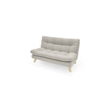 Sofá Toulouse Taupe Dicosta y Matiz Natural 140x80cm de Dos Puestos sin Apoya Brazos