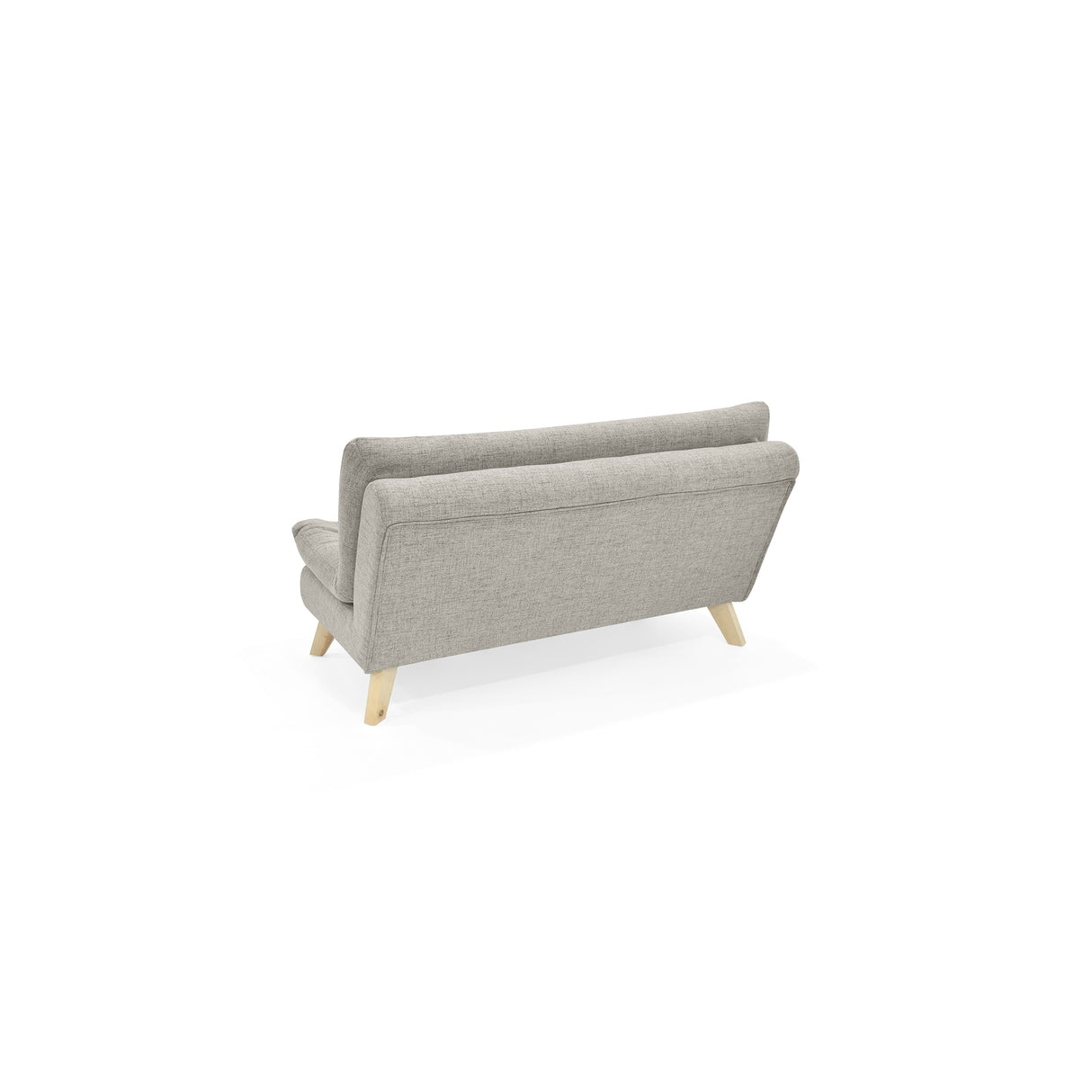 Sofá Toulouse Taupe Dicosta y Matiz Natural 140x80cm de Dos Puestos sin Apoya Brazos