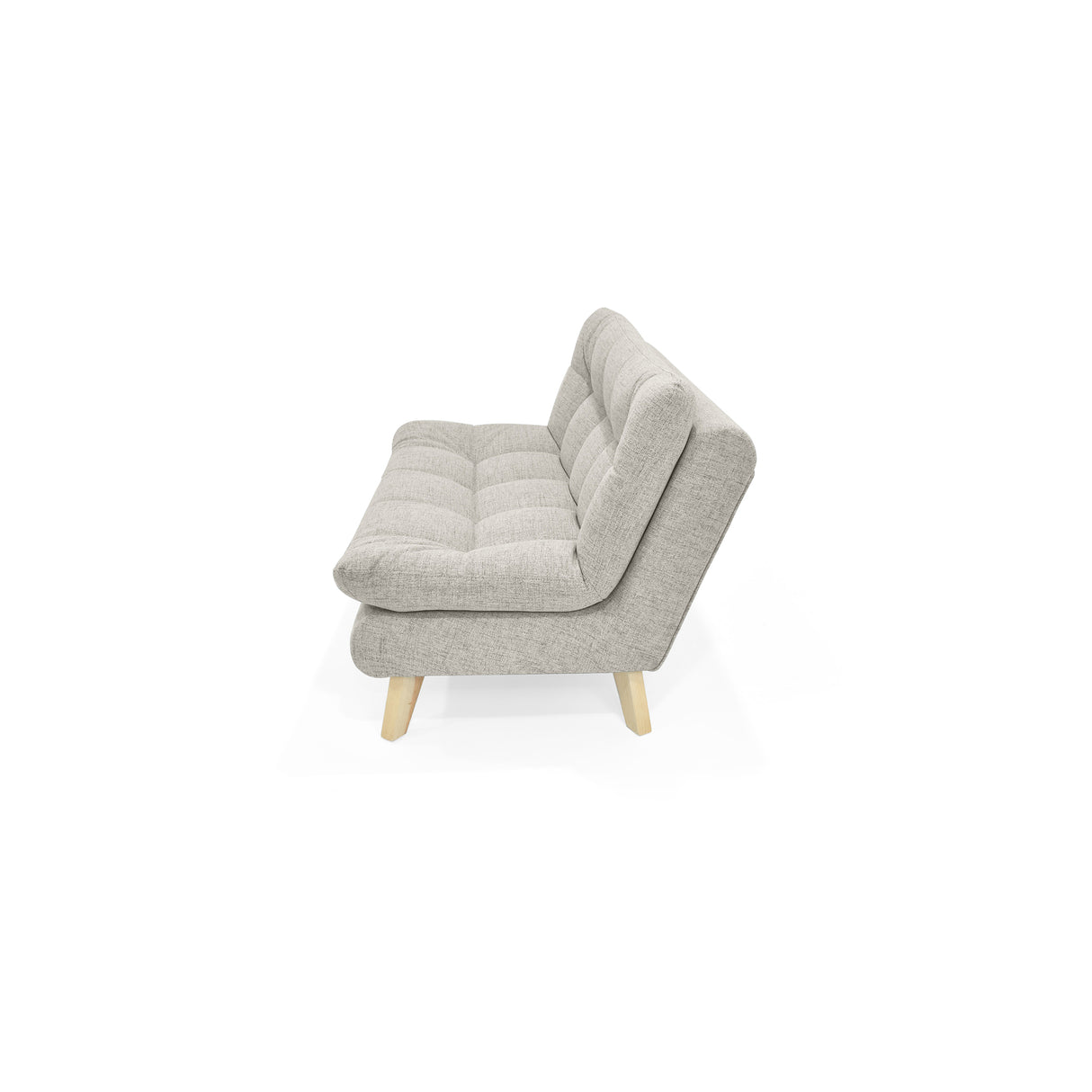 Sofá Toulouse Taupe Dicosta y Matiz Natural 140x80cm de Dos Puestos sin Apoya Brazos