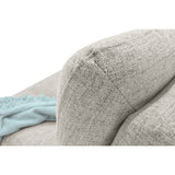 Sofá Toulouse Taupe Dicosta y Matiz Natural 140x80cm de Dos Puestos sin Apoya Brazos