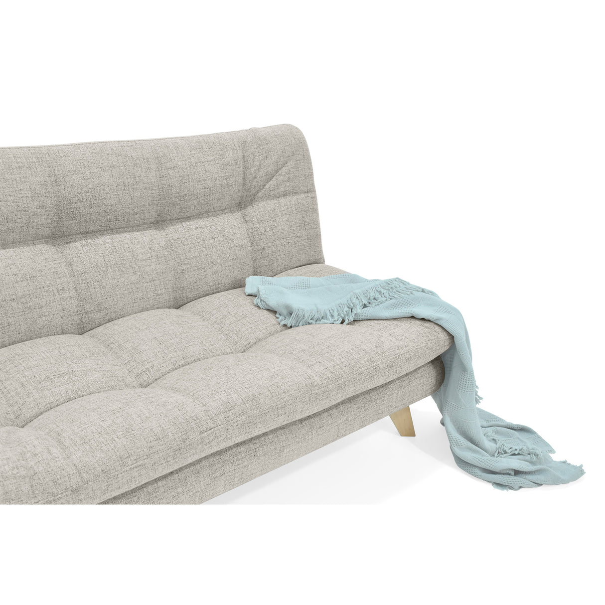 Sofá Toulouse Taupe Dicosta y Matiz Natural 140x80cm de Dos Puestos sin Apoya Brazos