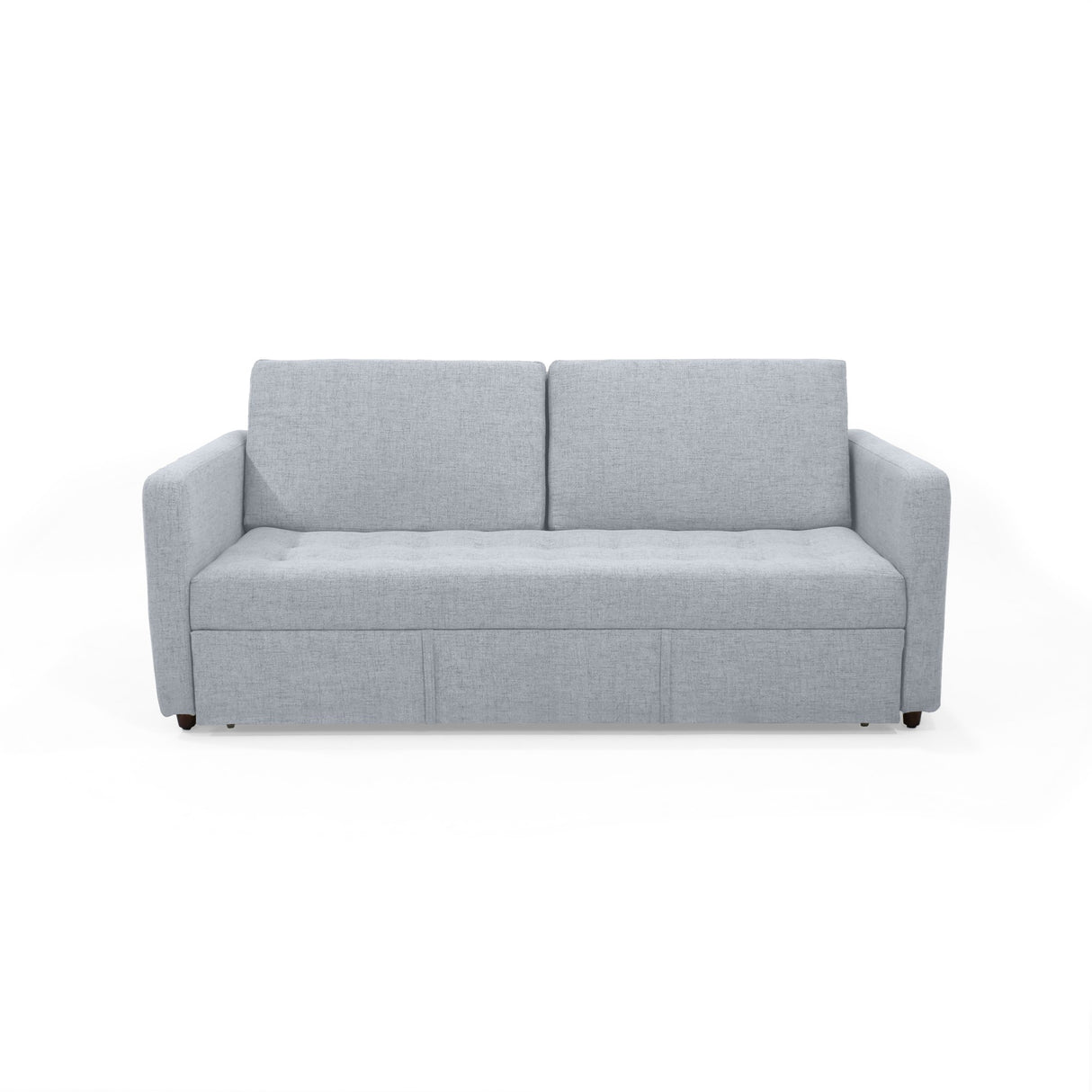 Sofá Cama Uganda Acero Dicosta y Matiz Caramelo 192x87cm de Tres Puestos con Apoya Brazos