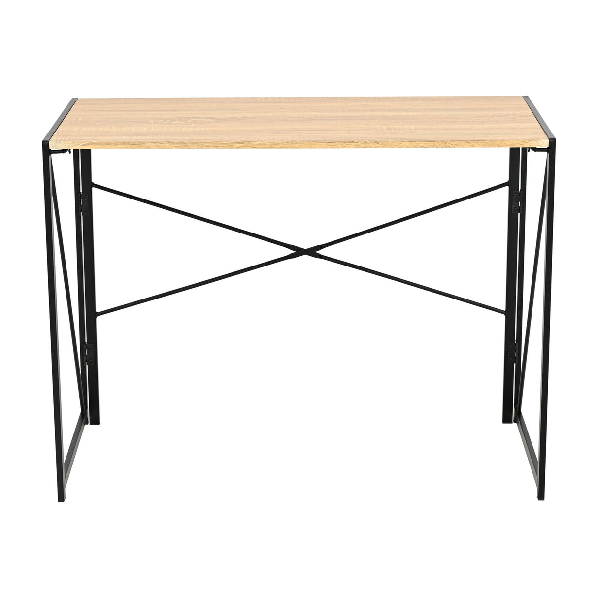 Escritorio Plegable Nilo Beige y Negro 100x75cm Moderno