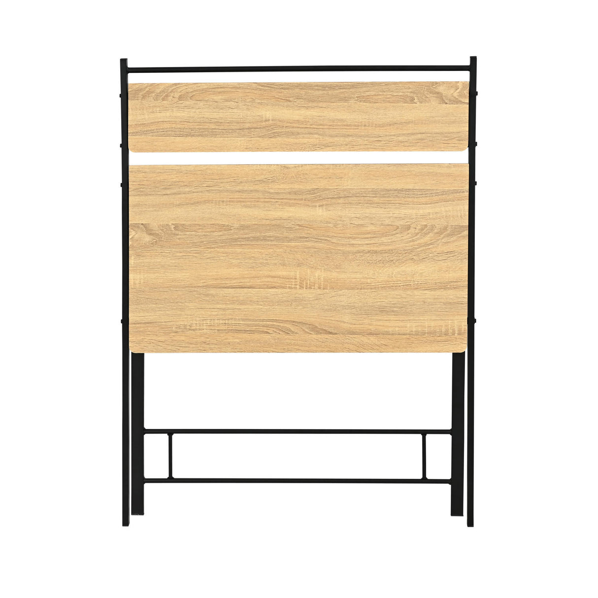 Escritorio Plegable Lía Beige y Negro 83x96cm Moderno