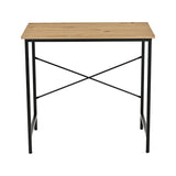 Escritorio Vento Beige y Negro 80x75cm Moderno