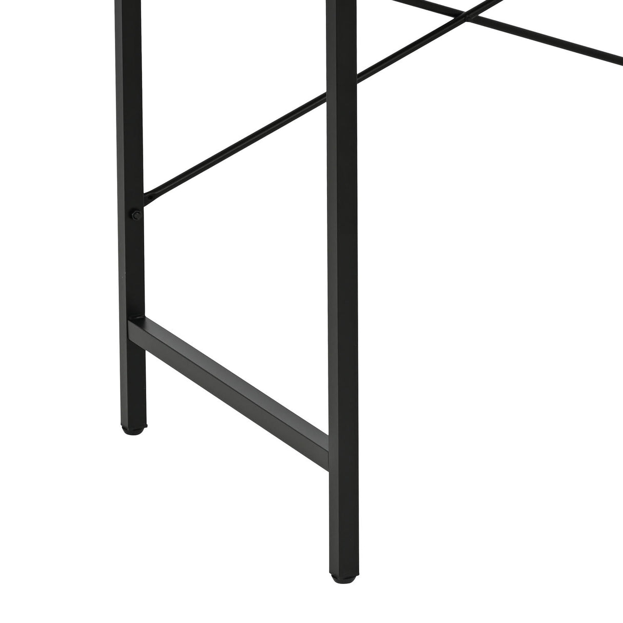 Escritorio Vento Beige y Negro 80x75cm Moderno