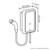 Cargador para Carros Eléctricos Haceb Tipo Europeo Negro 27.5x37.3cm Tipo 2 Nivel 2 de Punto Fijo