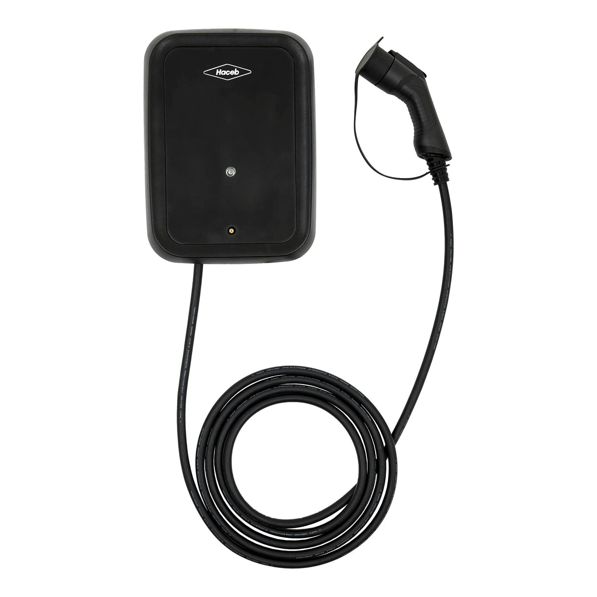 Cargador para Carros Eléctricos Haceb Tipo Chino Negro 27.5x37.3cm Nivel 2 GB/T de Punto Fijo y Cableado Directo