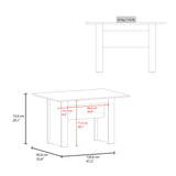 Mesa de Comedor Classic Positano 120x73.9cm Rectangular de Cuatro Puestos sin Sillas