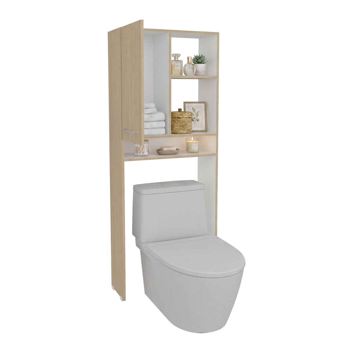 Optimizador de Baño Bath Cartagena 63.1x160.8cm con Dos Entrepaños y con Una Puerta