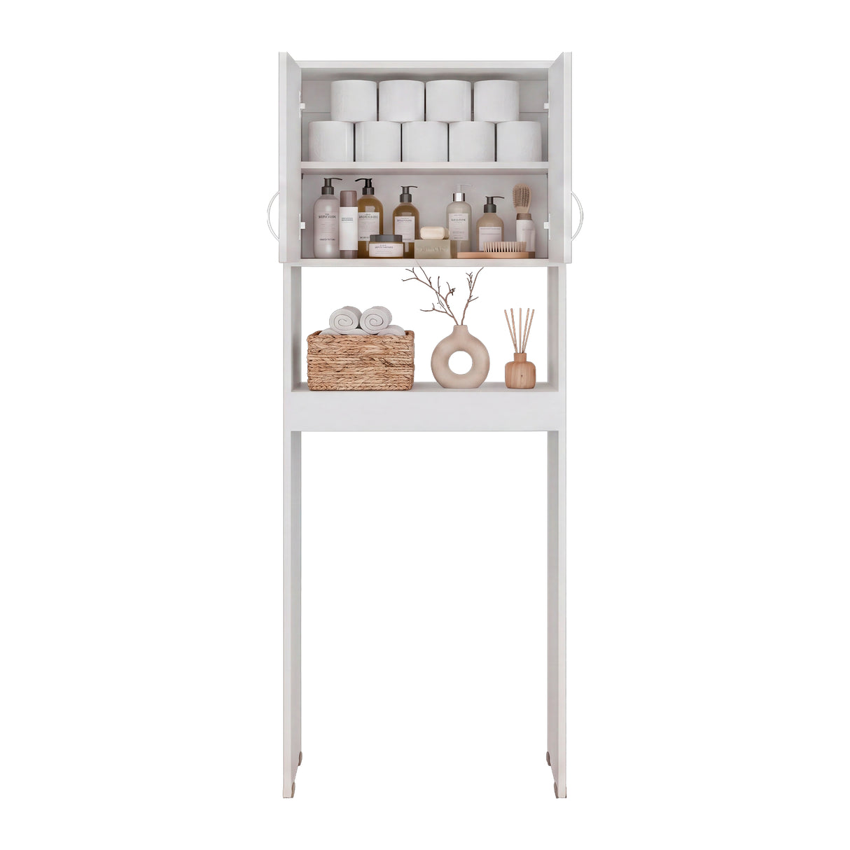 Optimizador de Baño Bath Blanco 63.1x160cm con Dos Entrepaños