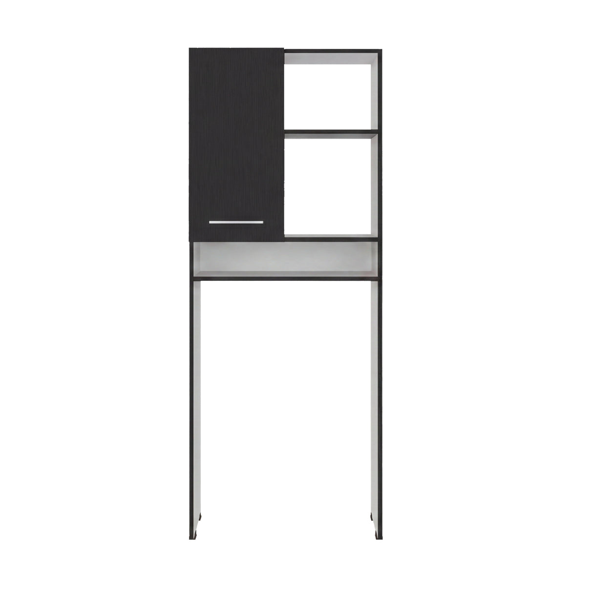 Optimizador de Baño Bath Wengue y Blanco 63.1x160.8cm con Dos Entrepaños