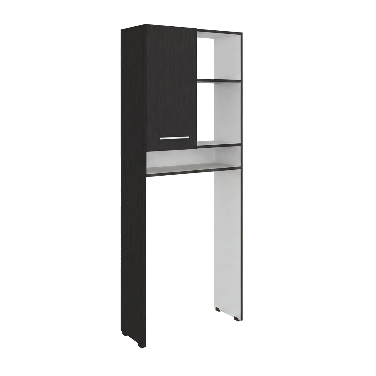 Optimizador de Baño Bath Wengue y Blanco 63.1x160.8cm con Dos Entrepaños
