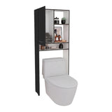 Optimizador de Baño Bath Wengue y Blanco 63.1x160.8cm con Dos Entrepaños