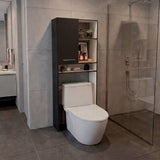 Optimizador de Baño Bath Wengue y Blanco 63.1x160.8cm con Dos Entrepaños