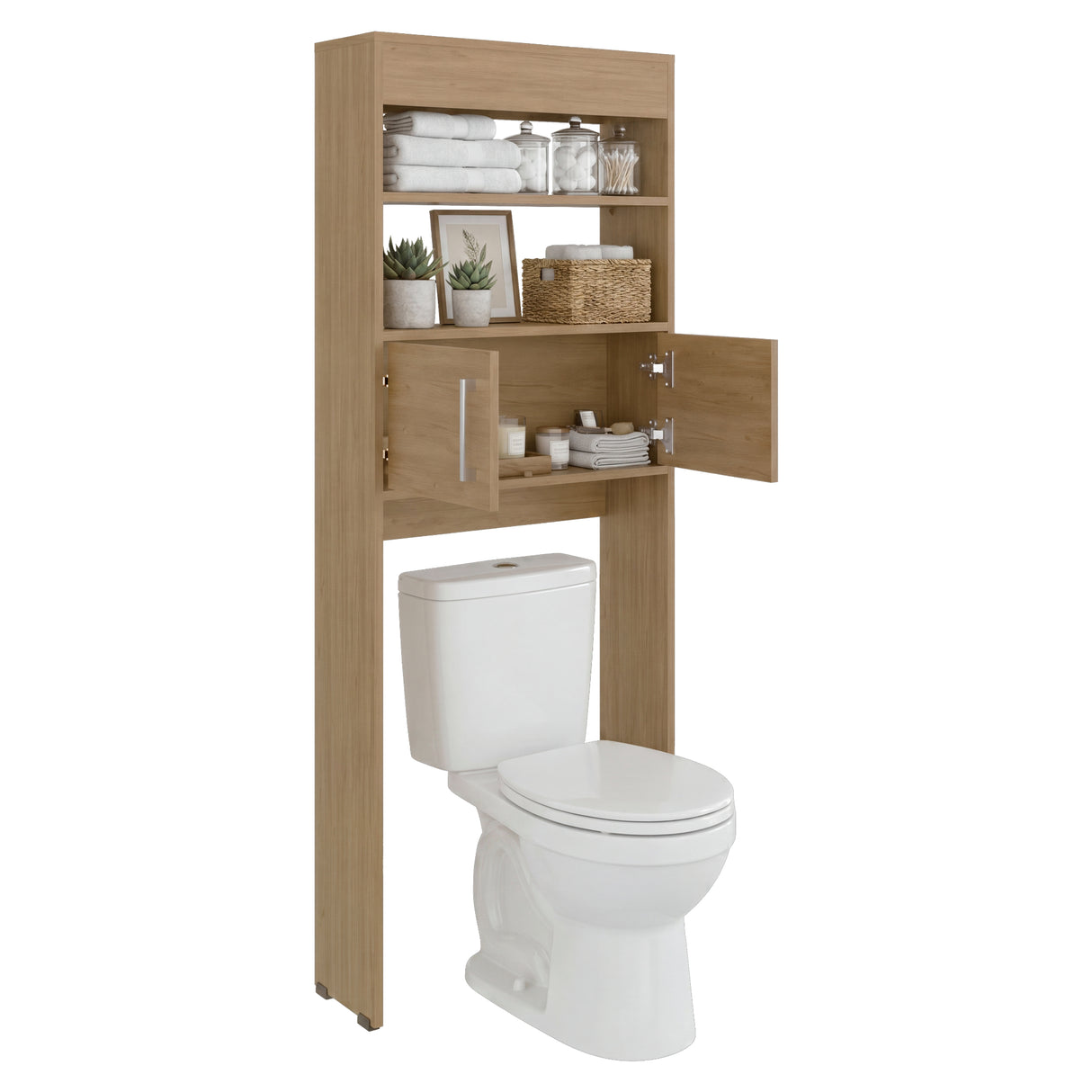 Optimizador de Baño Madrid Fresno 62.4x160cm con Un Entrepaño