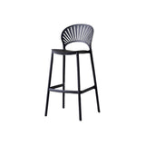 Silla Bar para Exteriores Paraiso Negro 49x105cm sin Apoya Brazos y con Espaldar