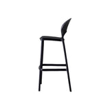 Silla Bar para Exteriores Paraiso Negro 49x105cm sin Apoya Brazos y con Espaldar