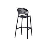 Silla Bar para Exteriores Paraiso Negro 49x105cm sin Apoya Brazos y con Espaldar