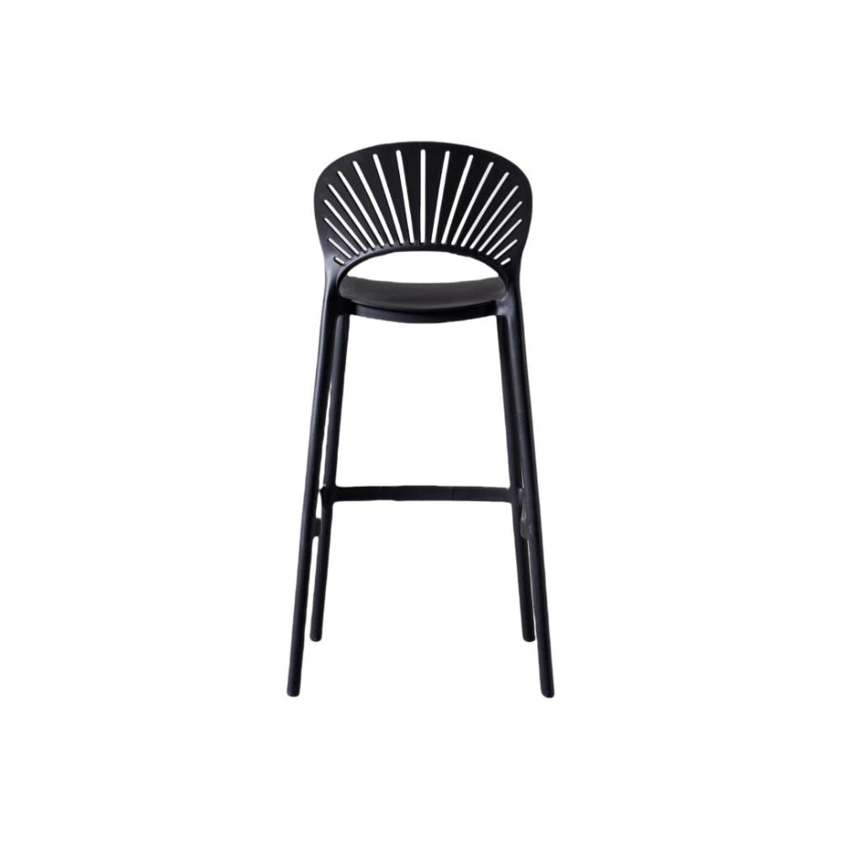 Silla Bar para Exteriores Paraiso Negro 49x105cm sin Apoya Brazos y con Espaldar