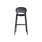 Silla Bar para Exteriores Paraiso Negro 49x105cm sin Apoya Brazos y con Espaldar