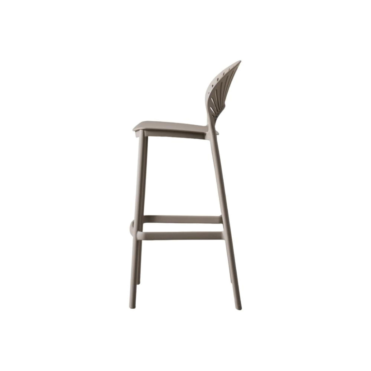 Silla Bar para Exteriores Paraiso Taupe 49x105cm sin Apoya Brazos y con Espaldar