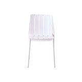 Silla para Exteriores Alice Blanco 46x80cm sin Apoya Brazos y con Espaldar