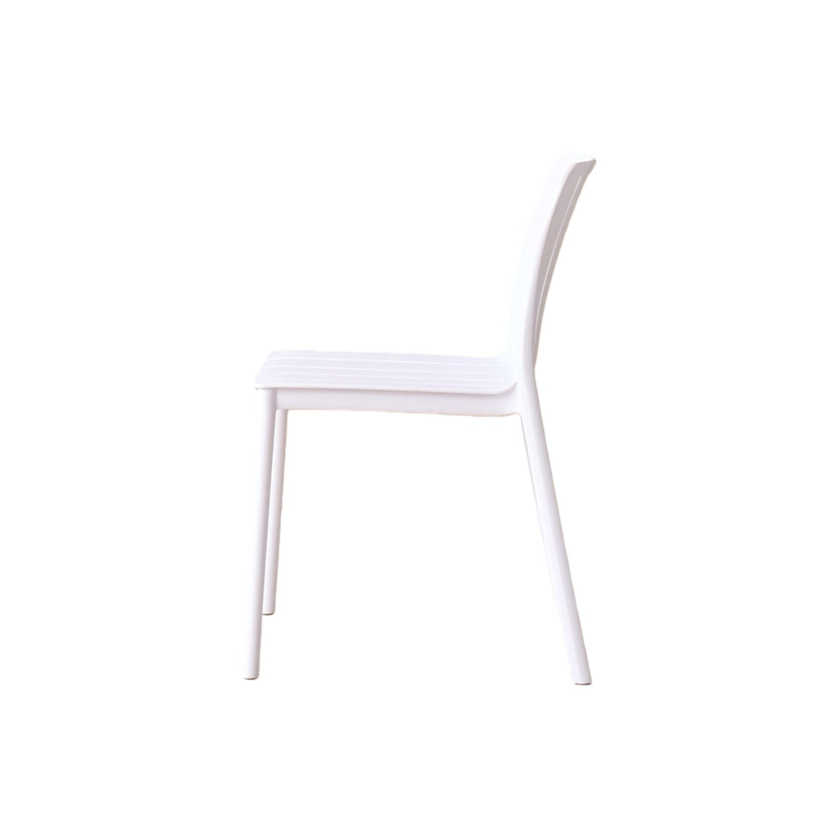 Silla para Exteriores Alice Blanco 46x80cm sin Apoya Brazos y con Espaldar