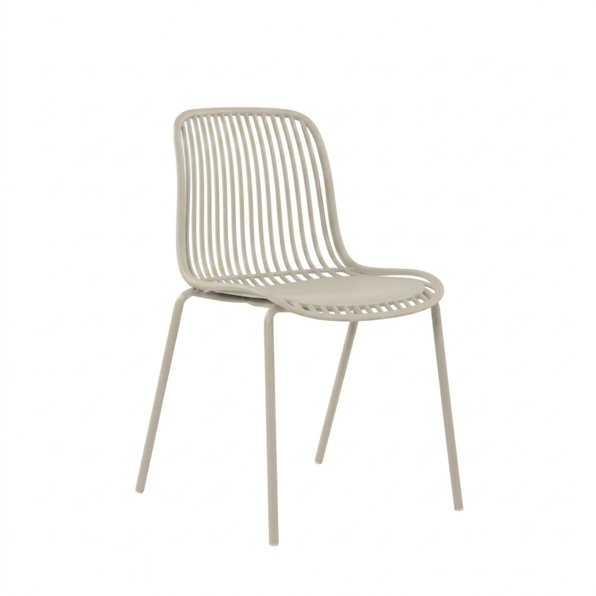 Silla para Exteriores Barcelona Blanco 50.5x82cm sin Apoya Brazos y con Espaldar