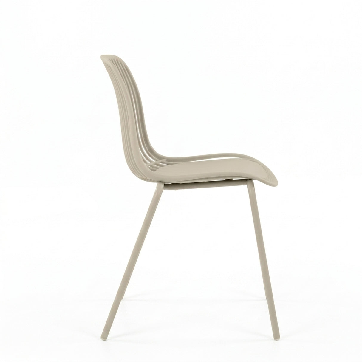 Silla para Exteriores Barcelona Blanco 50.5x82cm sin Apoya Brazos y con Espaldar