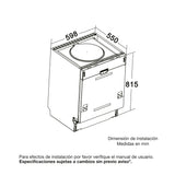 Lavavajillas Challenger Acero 59.8x81.5cm 110 Voltios con Ocho Funciones Preconfiguradas