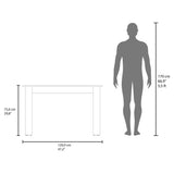 Mesa de comedor Portofino Positano 120x75.6cm Rectangular de Cuatro Puestos sin Sillas
