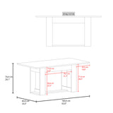 Mesa de comedor Volterra Positano 160x74cm Rectangular de Cuatro Puestos sin Sillas