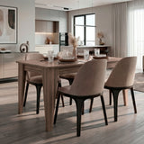 Mesa de comedor Torino Avellana 160x74cm Rectangular de Cuatro Puestos sin Sillas