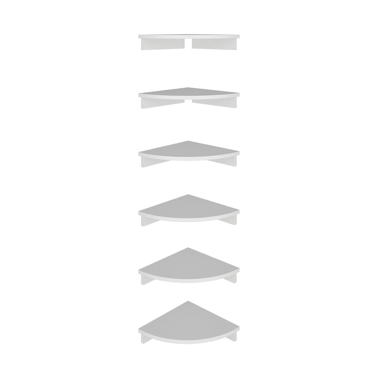 Repisa Shelf Blanco 30.5x30.5cm Triangular de Un Entrepaño