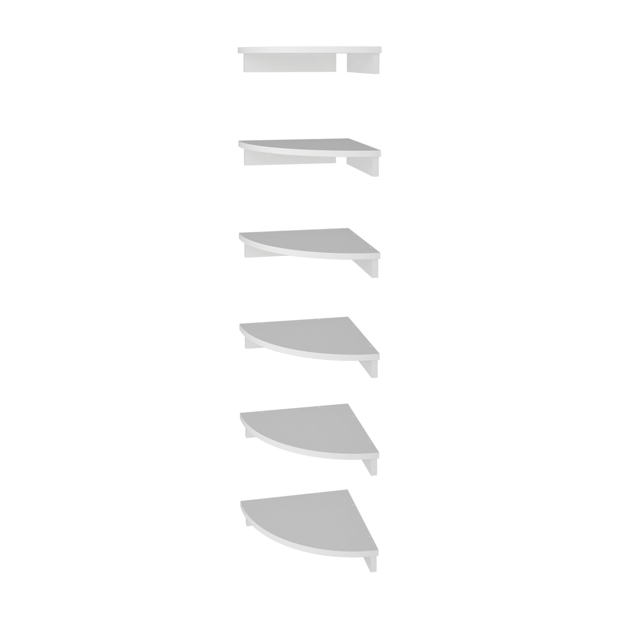 Repisa Shelf Blanco 30.5x30.5cm Triangular de Un Entrepaño