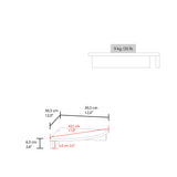 Repisa Shelf Blanco 30.5x30.5cm Triangular de Un Entrepaño