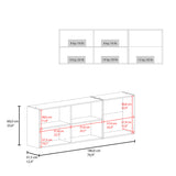 Mueble Superior de Cocina Ocena Wengue 180x60cm con Cinco Puertas