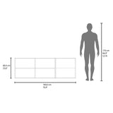Mueble Superior de Cocina Ocena Wengue 180x60cm con Cinco Puertas