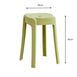 Silla para Exteriores Maison Verde Oliva 30x45cm Apilable sin Apoya Brazos y sin Espaldar