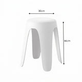 Silla para Exteriores Else Blanco 34x46.5cm Apilable sin Apoya Brazos y sin Espaldar