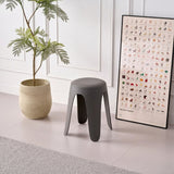 Silla para Exteriores Else Gris Oscuro 34x46.5cm Apilable sin Apoya Brazos y sin Espaldar
